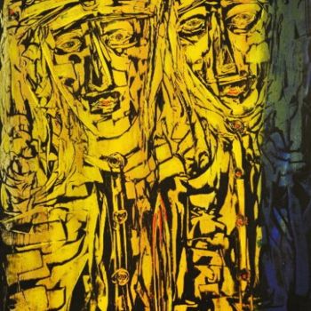 Painting titled "PEDRO E INÊS COMPOS…" by António Nunes Agante, Original Artwork