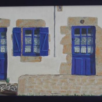 Peinture intitulée "Maison bretonne" par Anne Garnier, Œuvre d'art originale