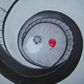 绘画 标题为“Le ballon rouge” 由Anne Garnier, 原创艺术品