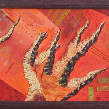 Peinture intitulée "La fourche du diable" par Anne Garnier, Œuvre d'art originale