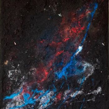 Pintura titulada "Nebulosa 2" por Agata Sand, Obra de arte original, Pigmentos Montado en Cartulina
