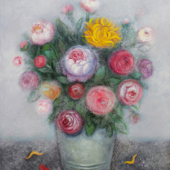 Pittura intitolato "Bouquet" da Igor Agava, Opera d'arte originale, Olio