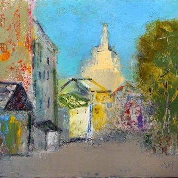 Painting titled "Summer in Moscow" by Igor Agava, Original Artwork, Oil