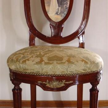 Рисунок под названием "Chair with aged art…" - Aged Artwork, Подлинное произведение искусства