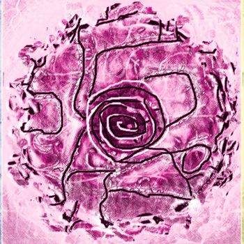 Digital Arts με τίτλο "Roses of Inner Dyna…" από Ageliki Baka, Αυθεντικά έργα τέχνης, Ψηφιακή ζωγραφική