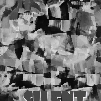 Digital Arts με τίτλο "Silent" από Ageliki Baka, Αυθεντικά έργα τέχνης, Ψηφιακή ζωγραφική Τοποθετήθηκε στο Ξύλινο φορείο σκε…