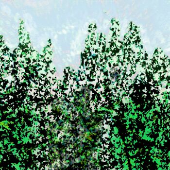 Digital Arts titled "Forest energy" by Ageliki Baka, Original Artwork, Digital Painting