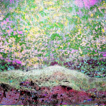 Digital Arts με τίτλο "blooming sunny land…" από Ageliki Baka, Αυθεντικά έργα τέχνης, Ψηφιακή ζωγραφική