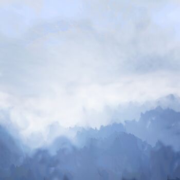 Digital Arts titled "foggy weather energy" by Ageliki Baka, Original Artwork, Digital Painting