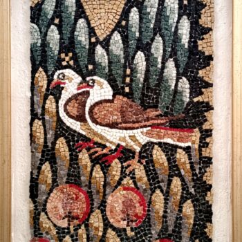 Rzeźba zatytułowany „Birds” autorstwa Ageliki Papadopoulou, Oryginalna praca, Mozaika