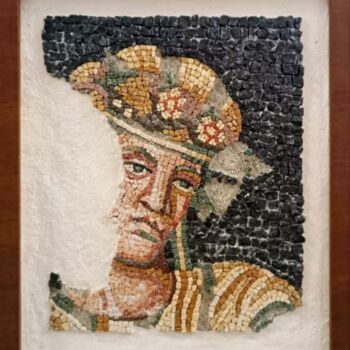 Scultura intitolato "Dionysos of Delos" da Ageliki Papadopoulou, Opera d'arte originale, Mosaico