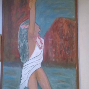 Painting titled "Dancer" by Iuliana Predescu, Original Artwork, Oil