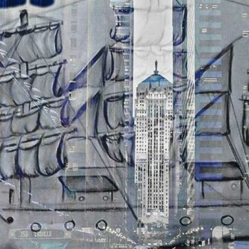 Digital Arts titled "bateau urbain" by Agl, Original Artwork