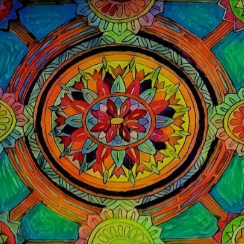 Digital Arts titled "mandala" by Agl, Original Artwork