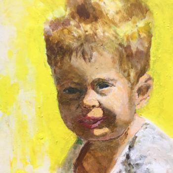 Painting titled "child-in-sunshinee.…" by Terri, Original Artwork