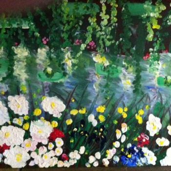 Pintura intitulada "my_flowers" por Terri, Obras de arte originais, Óleo