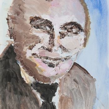 绘画 标题为“Clive James Portrait” 由Terri, 原创艺术品, 油