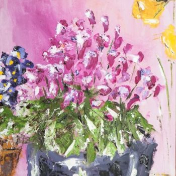 Pintura intitulada "Flowers" por Terri, Obras de arte originais, Óleo