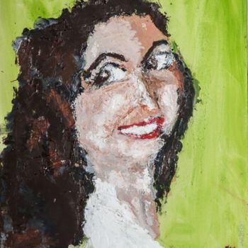 Peinture intitulée "Gypsy Girl" par Terri, Œuvre d'art originale, Huile