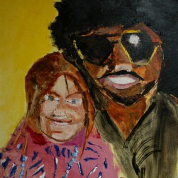 Peinture intitulée "friends" par Terri, Œuvre d'art originale, Huile