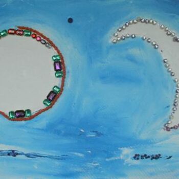 Artcraft titled "sun and moon" by Terri, Original Artwork