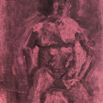 Drawing titled "seated nude 1" by Terri, Original Artwork, Other