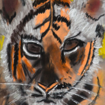 Schilderij getiteld "tiger.jpg" door Terri, Origineel Kunstwerk
