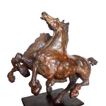 Sculpture titled "Rhapsodie" by Agnès Aubert, Original Artwork, Bronze