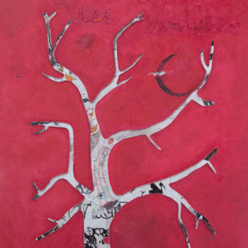 Картина под названием "Mon arbre 95-21" - Agnès Bollé (AGNES), Подлинное произведение искусства, Масло