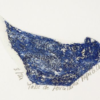 Отпечатки и Гравюры под названием "Tasse de Porcelaine" - Agnes Gauthier-Chartrette, Подлинное произведение искусства, Травл…