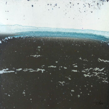 Malerei mit dem Titel "Horizon" von Agnès Grégis (Au pinceau dansant), Original-Kunstwerk, Aquarell