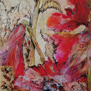 Картина под названием "Amarilys" - Agnes Lajugie-Echinard, Подлинное произведение искусства