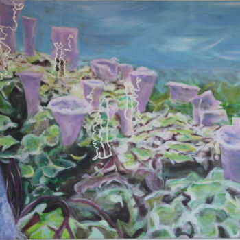 Pintura intitulada "Cascade" por A-Miz, Obras de arte originais, Acrílico
