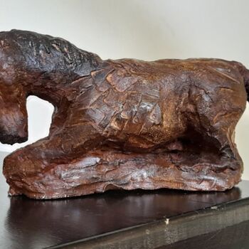 Sculpture titled "Ketmy" by Agnès Raczynska, Original Artwork, Clay