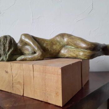 Sculpture intitulée "Nu, étude" par Agnès Raczynska, Œuvre d'art originale, Argile