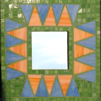 Скульптура под названием "Spiky mirror" - Agnes Balint, Подлинное произведение искусства