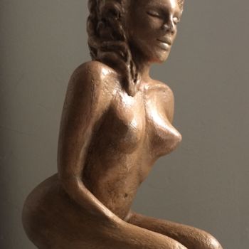 Sculpture intitulée "Première" par Agnesbens, Œuvre d'art originale, Terre cuite