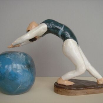 Sculpture intitulée "cirque" par Agnes Corre, Œuvre d'art originale