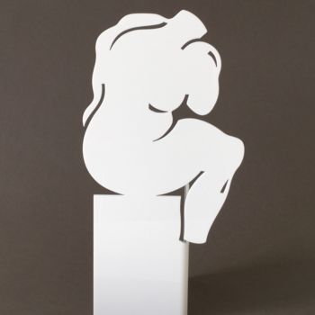Sculpture intitulée "penseur b2.jpg #art…" par Agnes Descamps, Œuvre d'art originale, Plastique