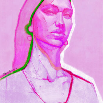 "Portrait of Eva" başlıklı Dijital Sanat Agnieshka Siwek tarafından, Orijinal sanat, Dijital Resim
