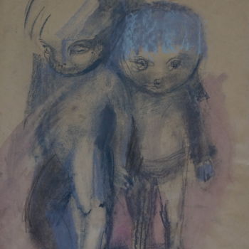 Schilderij getiteld "oni" door Agnieszka Bak, Origineel Kunstwerk