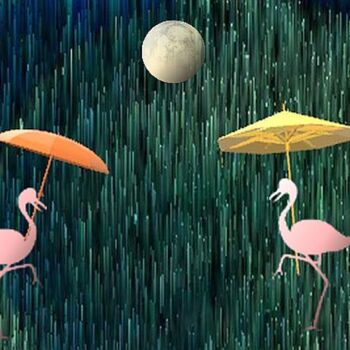 Grafika cyfrowa / sztuka generowana cyfrowo zatytułowany „W deszczowe dni” autorstwa Agnieszka Jurkiewicz, Oryginalna praca