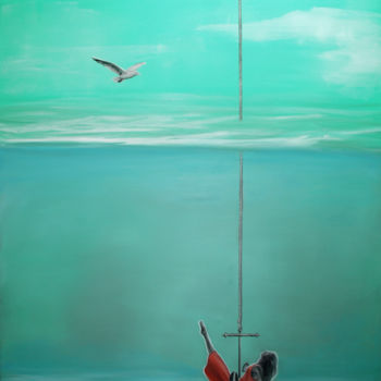Картина под названием "Do you mind if I ha…" - Agnieszka Nosek, Подлинное произведение искусства, Масло