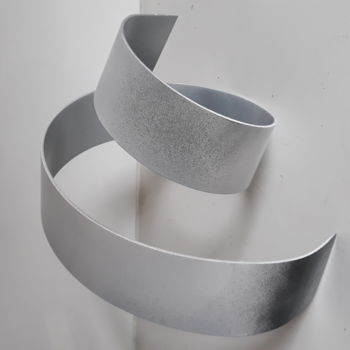 Sculpture titled "B-A-N" by Agnieszka Rozek, Original Artwork, Metals