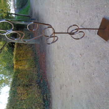 Sculpture titled "Danseuse 1" by Agnieszka Rozek, Original Artwork, Metals