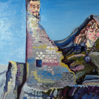 「La Vallée des Merve…」というタイトルの絵画 Agnieszka Rozekによって, オリジナルのアートワーク, オイル