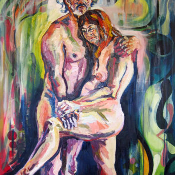 Peinture intitulée "Le dernier amour" par Agnieszka Rozek, Œuvre d'art originale, Huile