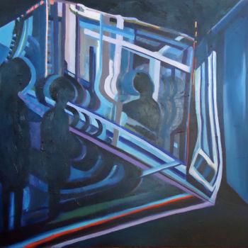 제목이 "La nuit blanche - l…"인 미술작품 Agnieszka Rozek로, 원작, 기름