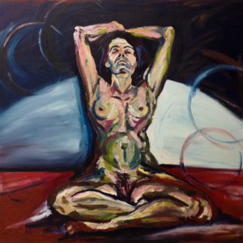 Pintura intitulada "Femme libérée" por Agnieszka Rozek, Obras de arte originais, Óleo