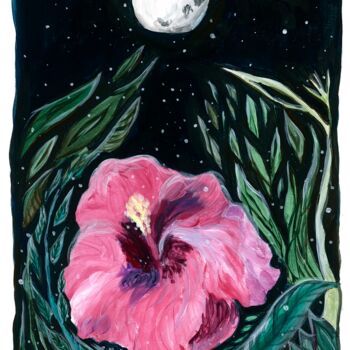 "La Nuit étoilée" başlıklı Tablo Agnieszka Zuchowska tarafından, Orijinal sanat, Guaş boya